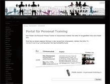 Tablet Screenshot of personal-training.cc